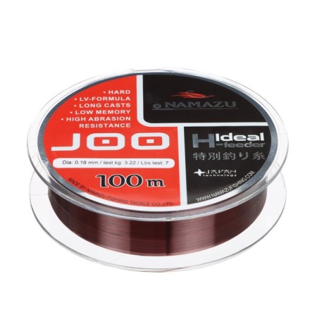 Namazu Joo fishing line, diameter 0.18 mm, test 3.22 kg, 100 m, black