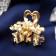 Hair crab "Jasmine" 2.5 cm, gold