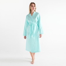 Welfare Women's dressing gown Economy and I Size 42-44, heavenly color, 100% cotton, 200g/m2
