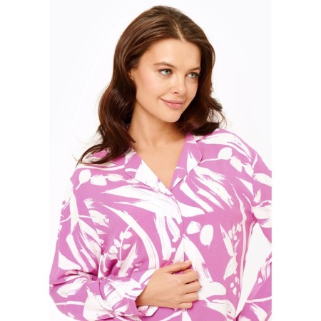 Female set: blouse, pants kayri, size L, purple color-2