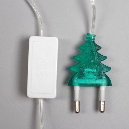 LED figure "Santa Claus in a sleigh" 45 × 24 cm, plastic, 220 V, glow of multi (RG/RB)-4