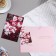 Postcard "On this wonderful day!" Flowers, pink background, 19x29 cm