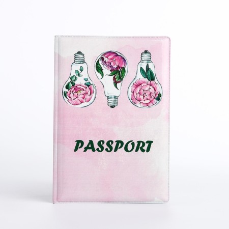 Cover for passport, pink color-1
