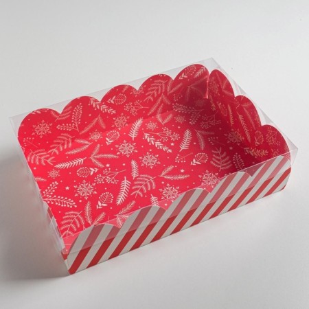 Gift box with PVC "Gift", 20 x 30 x 8 cm, New Year-3