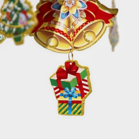 Decorative decoration (suspension) "New Year's house" 50x33.5 cm-6