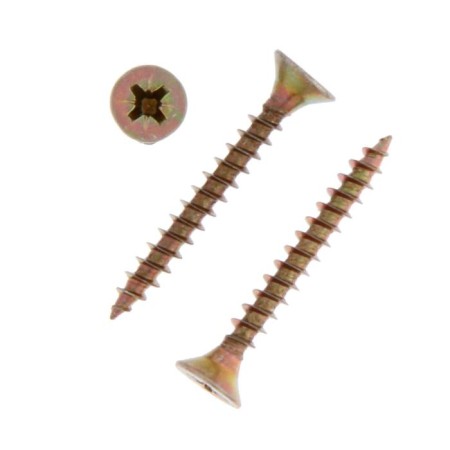Self -tapping screws universal tundra Krep 5.0x40 mm, yellow zinc, 200 pcs.