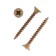 Self -tapping screws universal tundra Krep 5.0x40 mm, yellow zinc, 200 pcs.