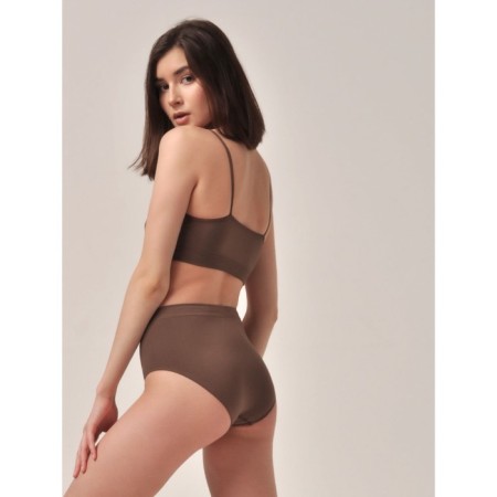 Panties slips maxi women Slip maxi, size 48, dark brown color-2
