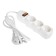 The extension cord Luazon Lighting Eco, 3 sockets, 1.5 m, 16 A, 3500 W, PVS 3x1 mm2, with salary, with off.