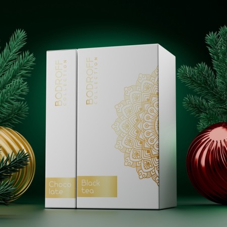 Gift set "White", tea 100 g + chocolate 100 g,-1
