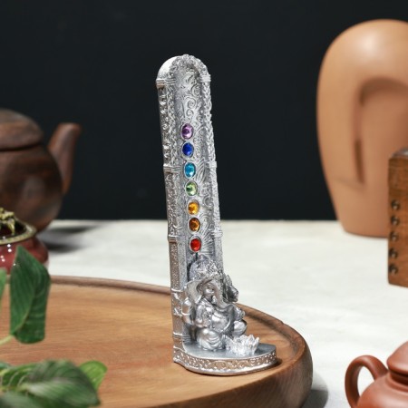 Bowl stand "Ganesha", silver-1