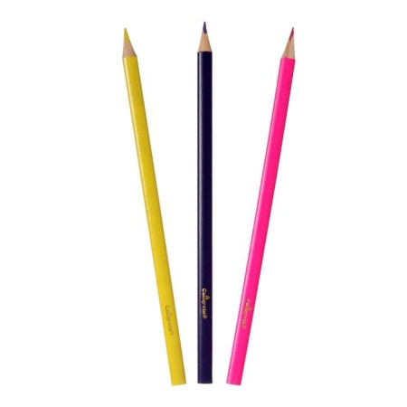 Pencils colored 12 colors "machine", wooden building, three -sided-3