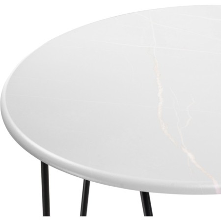 Shani's coffee table quartz beige/metal, black 60x60x62 cm-3