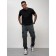 Cargo jeans men, size 44, dark gray color