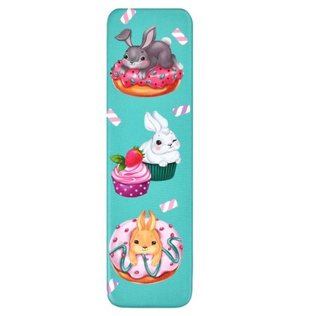 Metal Penal Art 56 x 200 x 15 mm, phoenix "Bunnies on donuts"