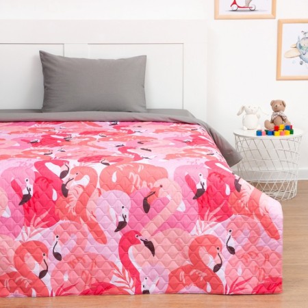 Cover for children's Ethel 1.5 joint venture "Flamingo Garden", 145x210 cm, microfiber