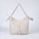 Luggage bag on lightning, 2 external pockets, milk color