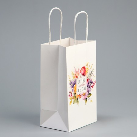 Gift Crafts, Packaging, “For you”, flowers, 12 x 21 x 9 cm-2