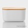 Storage container with lid LADOM "Naturel", 12.5 × 11.5 × 6.5 cm, white color