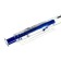 Ballic handle, automatic, 0.7 mm, transparent body, blue rod, with a rubber holder, oil base