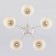 Campina chandelier, 5x60W E27, white color
