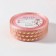 Kapron tape with embossing "Goros", 25 mm, 22 ± 1 m, pink/gold color
