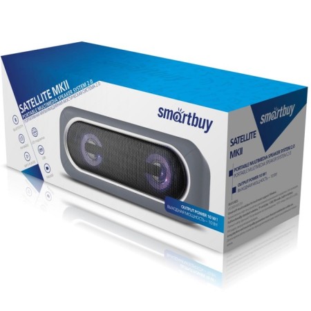 Portable acoustics Smartbuy SBS-460 Satellite 2 BT, 10W, MP3, FM gray-1
