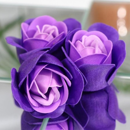 Soap roses, three -color, set of 6 pcs.-3
