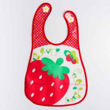Bibslate with a pocket for a girl, waterproof, on Velcro, Mix color-7