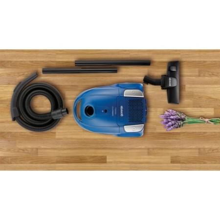 Vacuum cleaner Gorenje VC1411Cmbu, 1400 watts, 2 l, 2 nozzles, cord 5 m, blue-1