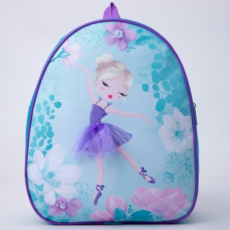 Baby backpack for girls made of artificial leather "Ballerina", 30x25 cm-2