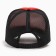 Baseball cap with minaku grid, red color, size 56-58