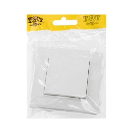 Tot Elegant switch, 10 a, 1 cl., Hidden, white-4