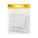 Tot Elegant switch, 10 a, 1 cl., Hidden, white
