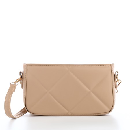 Cross-Bodi Bag on a zipper, beige color