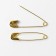 English pins, 37 mm, 10 pcs, gold color