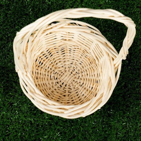 Wicker basket, willow, round-2