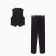 Costume (vest/ pants) for boys, black color, height 172cm