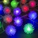 Garland "thread" 5 m with nozzles "Hedgehogs Color", IP20, transparent thread, 20 LED, glow of multi (RG/RB), blinking, 220 V