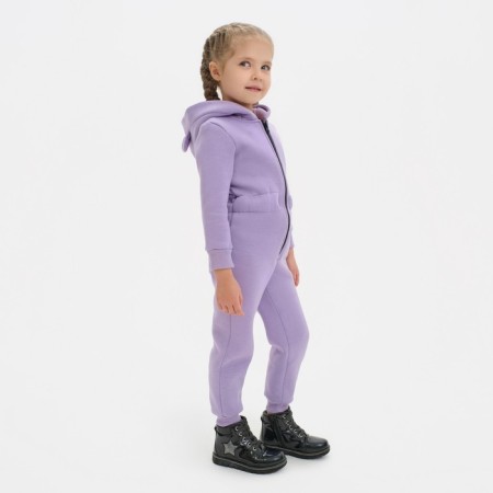 Комбинезон детский с начёсом KAFTAN "Basic line" р.26 (80-86), лиловый-1
