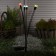 Garden lamp on the solar battery "Balls", 68 cm, 6 LED, glow of multi