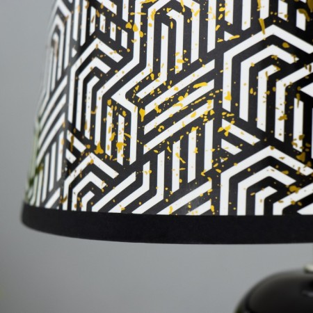 Board Lamp "Abstraction" E14 15W white-black Risalux-3