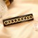 Clothing machine for hair "Sandra" chain, 9 cm, black gold