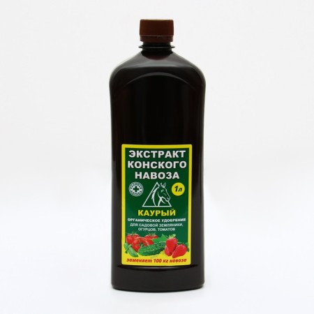 Horse manure extract "Kaury", for garden cultures, 1 liter-2