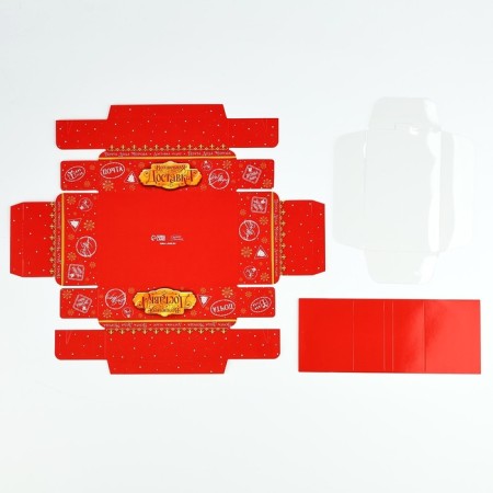 Folding box with a plastic lid "Mail Santa Claus", 16.5 x 11 x 4 cm, New Year-4