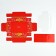 Folding box with a plastic lid "Mail Santa Claus", 16.5 x 11 x 4 cm, New Year