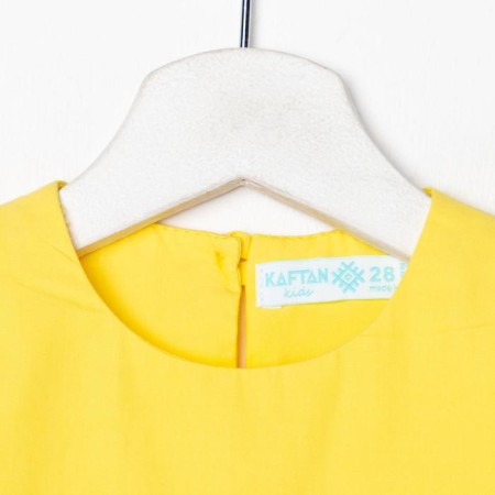 Children's dress with ruffles KAFTAN, p. 34 (122-128), yellow-5