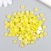 Decor for creativity plastic "Half of beads. Yellow" 20 g 0.8x0.8 cm
