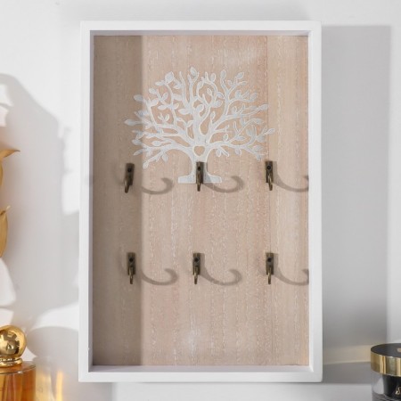Hooks decorative wood "tree of love" 20x3x30 cm