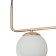 Suspended lamp 2x5W E27, size 50x16x105 cm